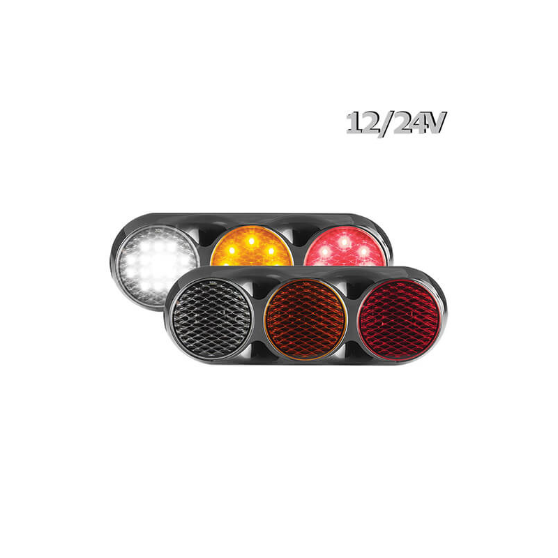 feu arrière LED câble universel 12/24V