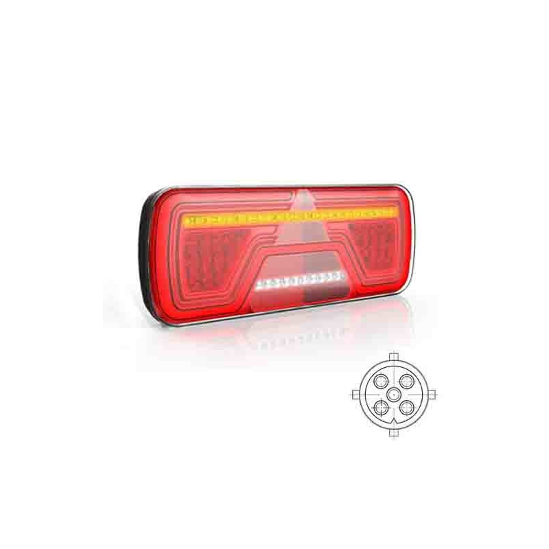 feu arrière LED baïonnette à 5 pôles baïonnette à 5 pôles gauche gauche 12/24V Lavaflow