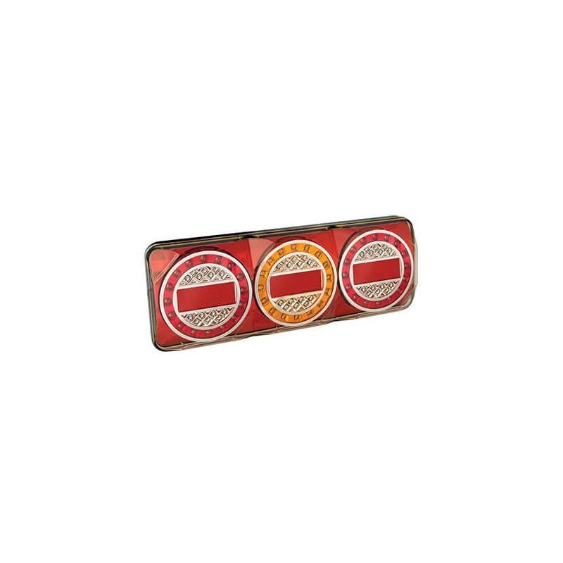 Feu arrière LED sans éclairage de la plaque d'immatriculation | 12-24V | 40cm. cable