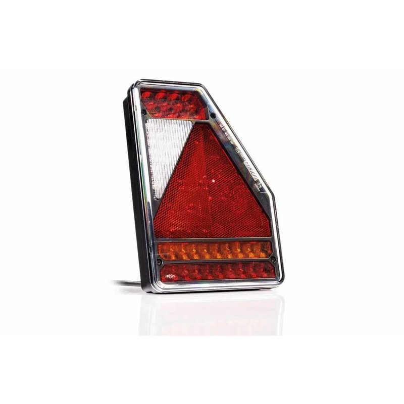 Droite | Feu arrière LED triangle | 12V | 5-fonctions | 5-PIN