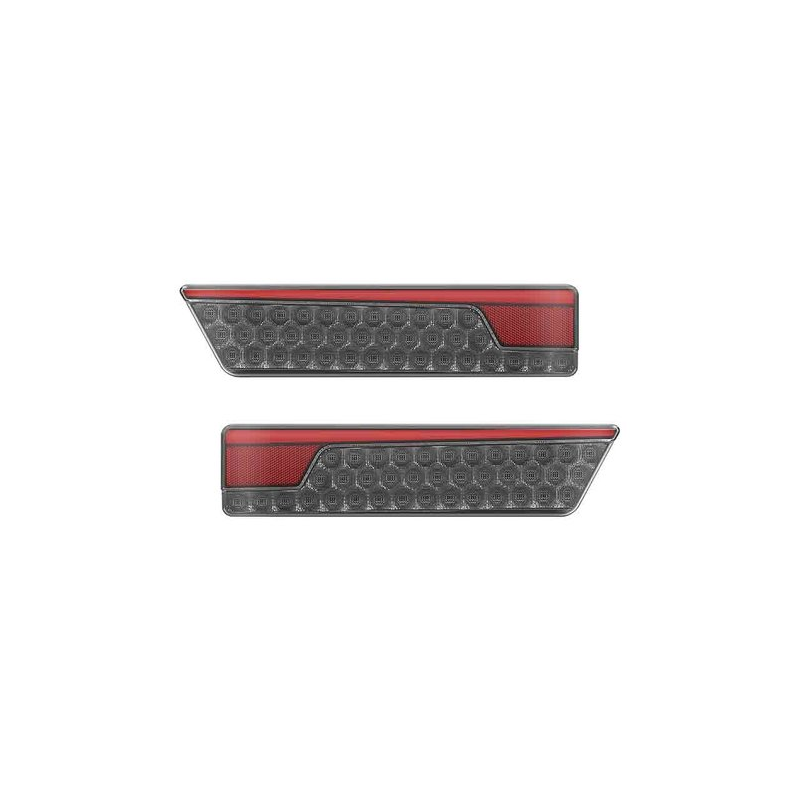 jeu de lampes feu arrière LED câble universel gauche/droite 12/24 V IP67