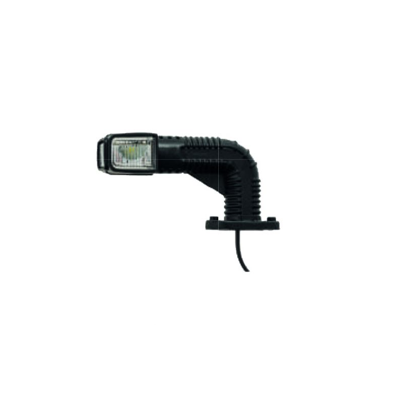 feu d'encombrement Superpoint IV, versie "Earpoint" LED, rouge/blanc/orange gauche DC câble 1000mm