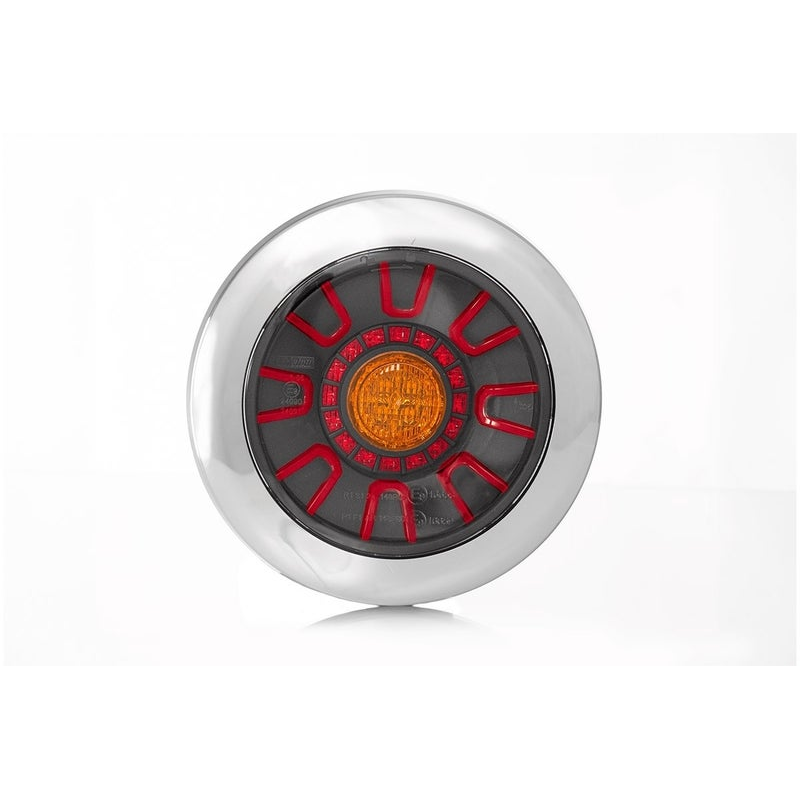 LED feu arrière darklook chrome 12-24V , 5-PIN encastré