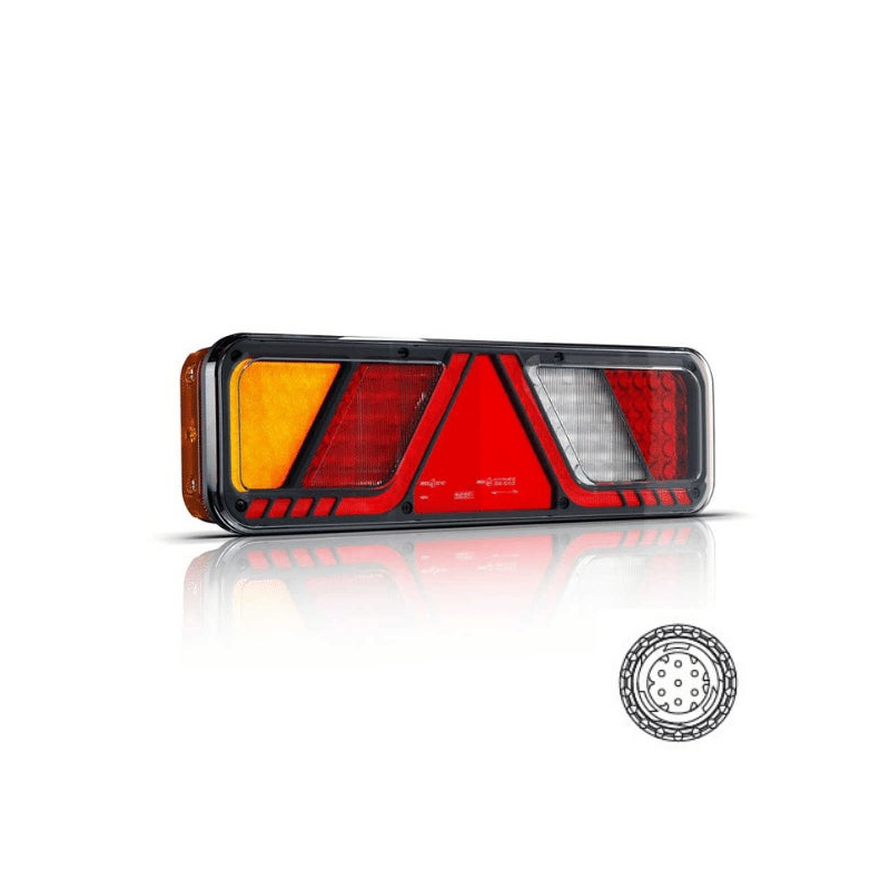 gauche | feu de remorque LED canbusproof | 24V | connecteur AMP 7-PIN