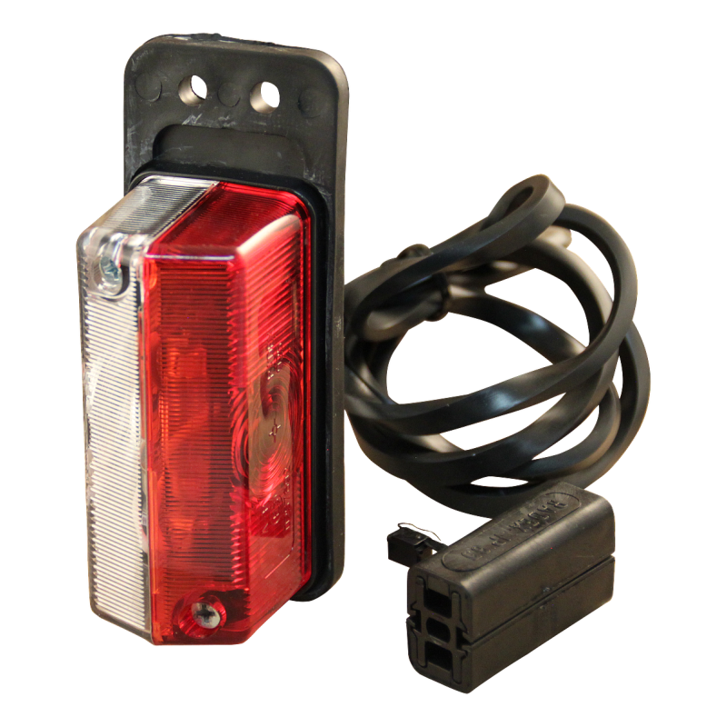 feu d'encombrement 925/1 rouge / blanc avec support câble 1000mm avec quick connector