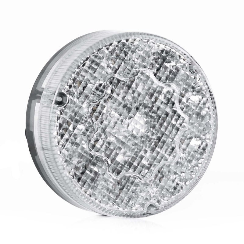 Feu de brouillard LED rond, lentille transparente 24V 50cm cable