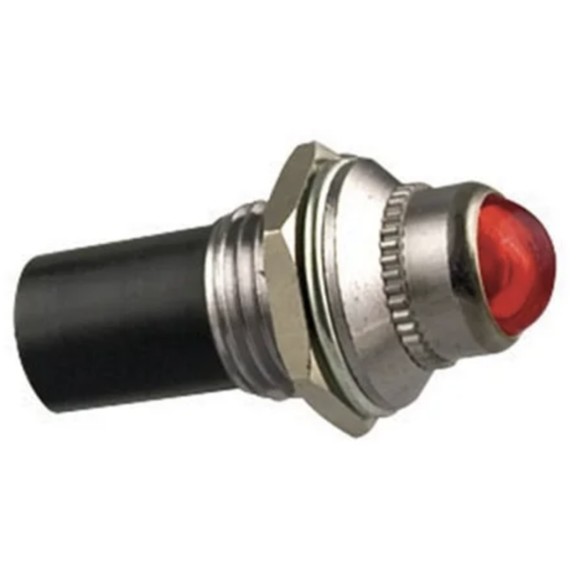 lampe tableau de bord / cockpit 12V 4W Ø14x30mm Rouge