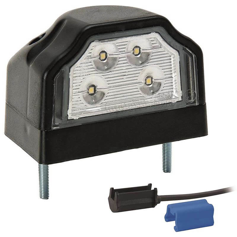 éclairage de plaque LED 12/24V DC câble 200mm, 0,75mm² blanc