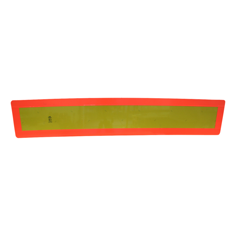 panneau de signalisation semi-remorque >3500kg 1132mm x 197mm jaune avec rouge bord