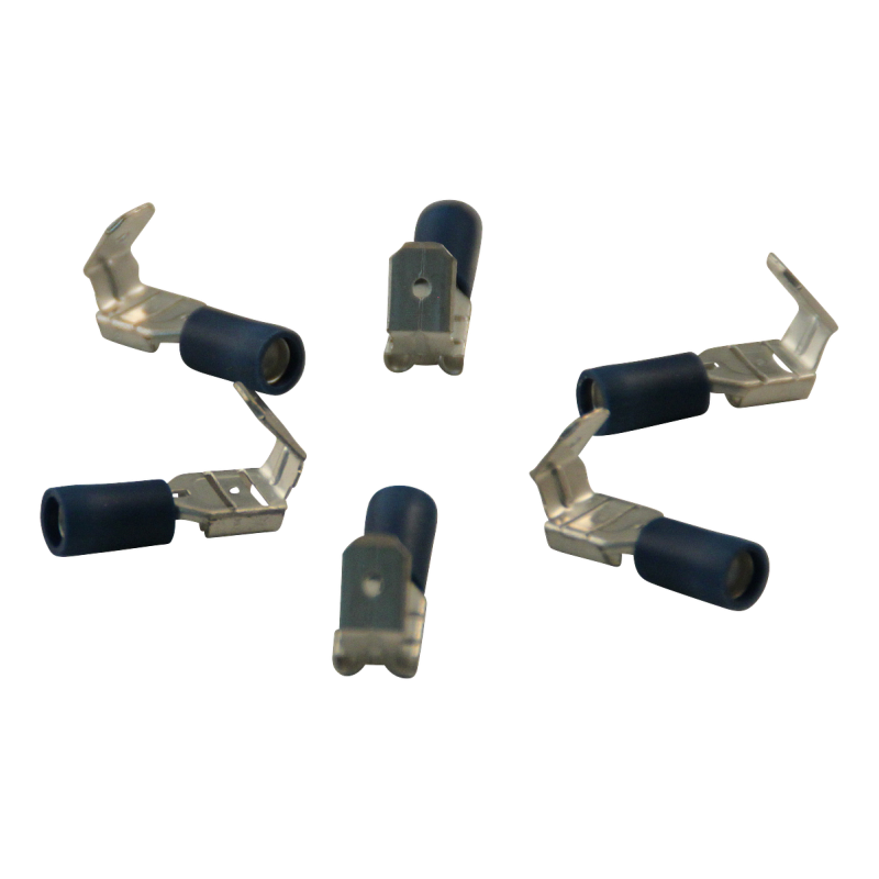 manchon pour prise plate avec tab pour le fil 1,5 – 2,5mm2 6,3x0,8,mm bleu