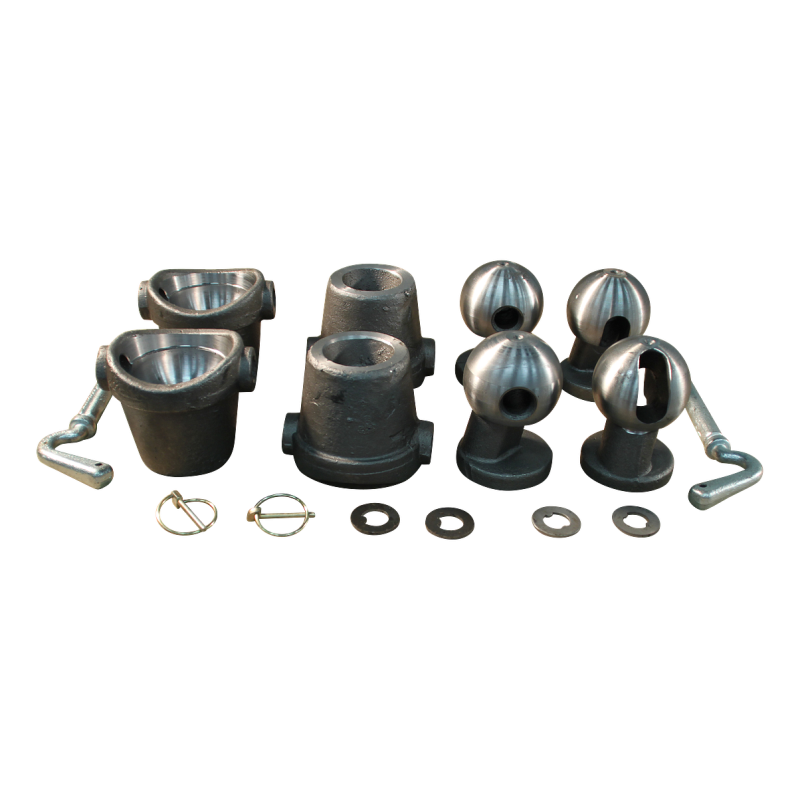 jeu de rotules articulées pour remorque tribenne, 3-faces 5000kg