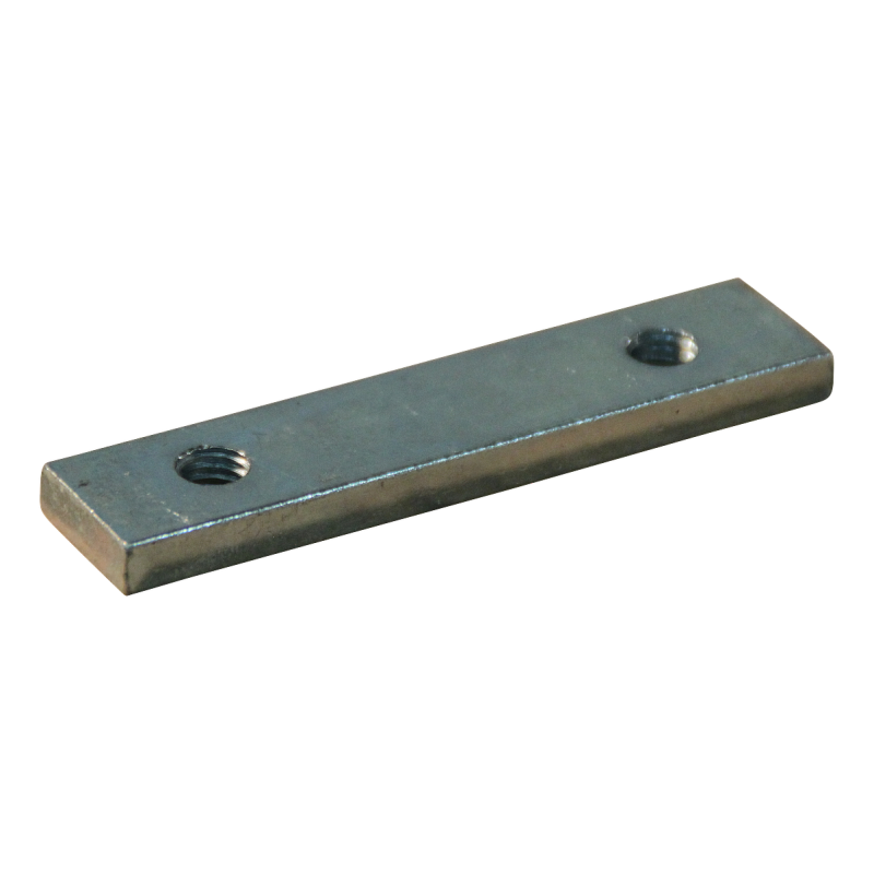 contre-plaque zingué pas 50 - 2 x M8 , 80x18x6mm