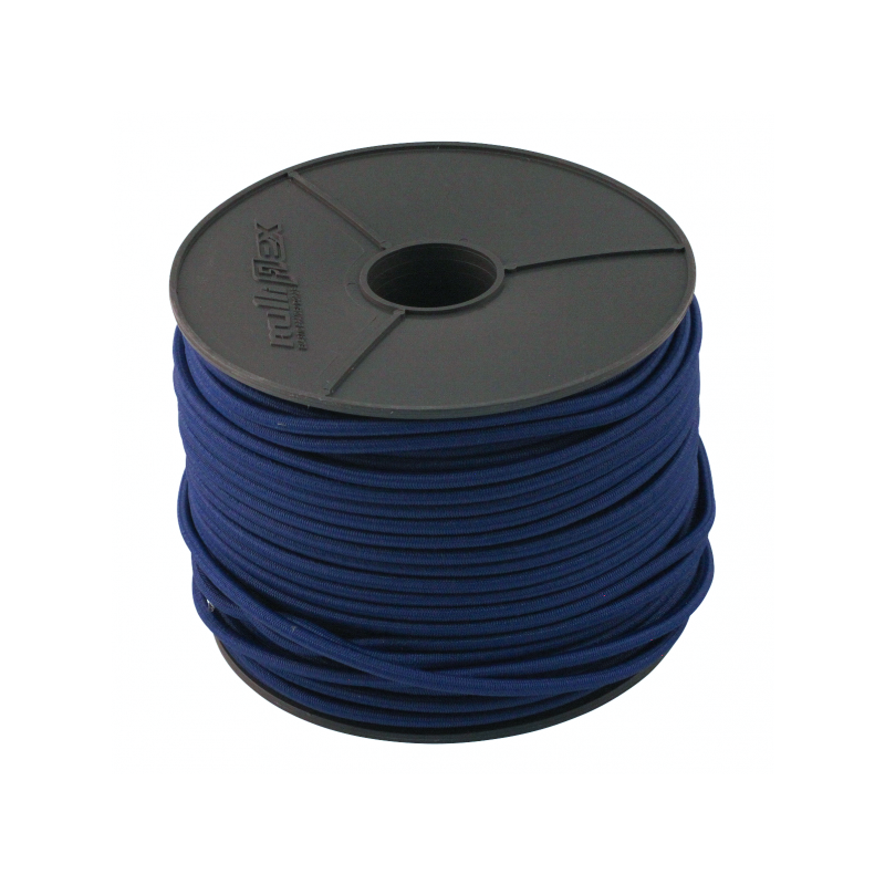 Cable élastique bleu Ø6 100m.mm