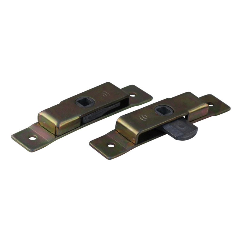 Serrure de coffre à pneus double face zingué 125mm x 25mm