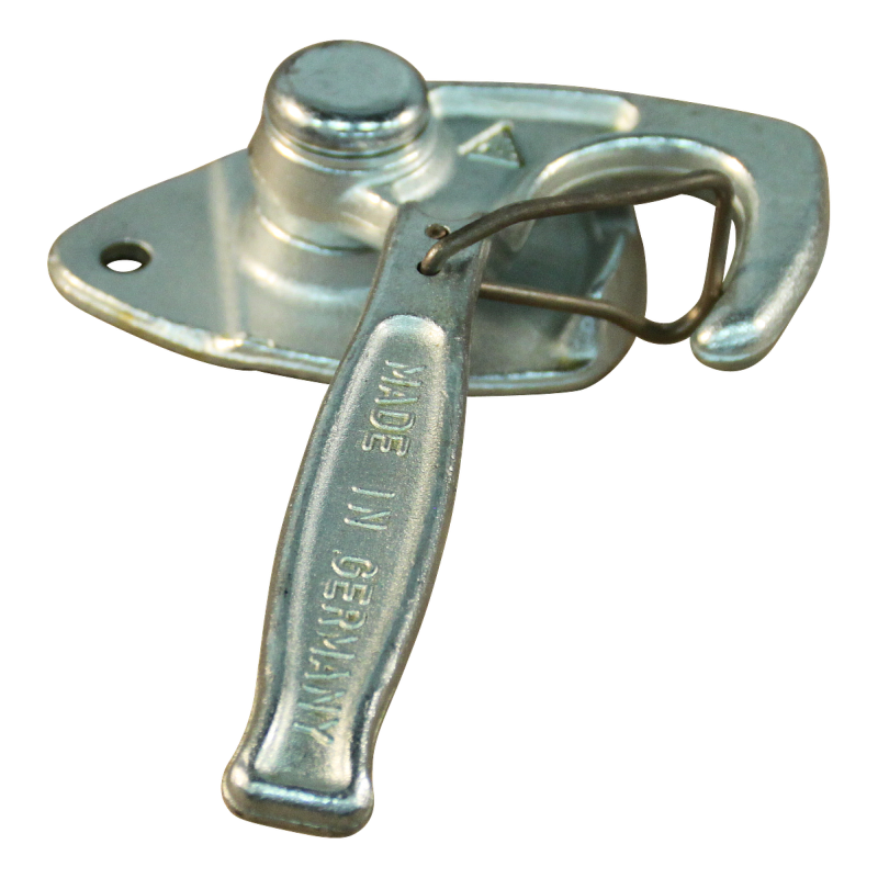 fixation d'angle avec ressort de sécurité en inox nr. 1 gauche