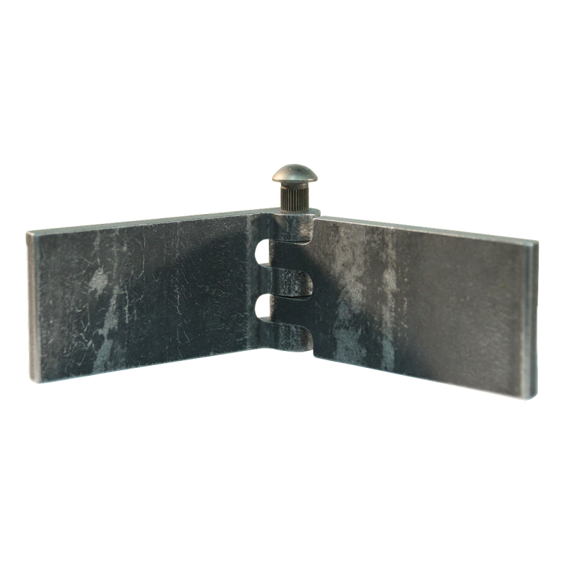 porte charnière droit avec goupille d'acier 40 x 80mm lame de charnière brut démontable