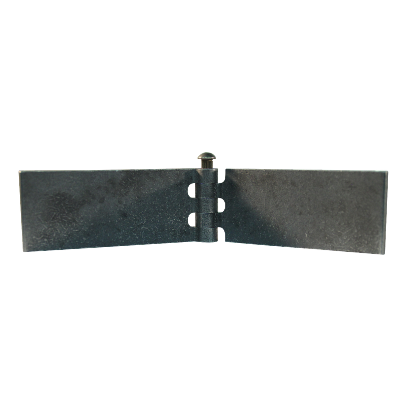porte charnière droit avec goupille d'acier 40 x 100mm lame de charnière brut démontable