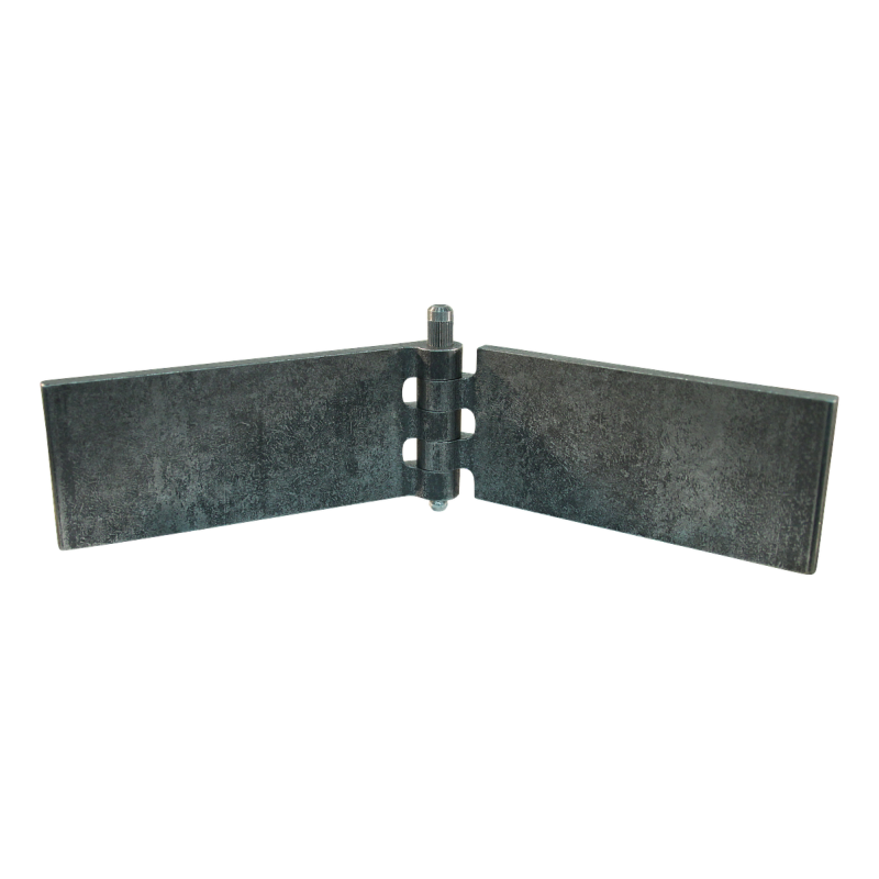porte charnière droit avec goupille et avec graisseur 50 x 120mm lame de charnière brut démontable