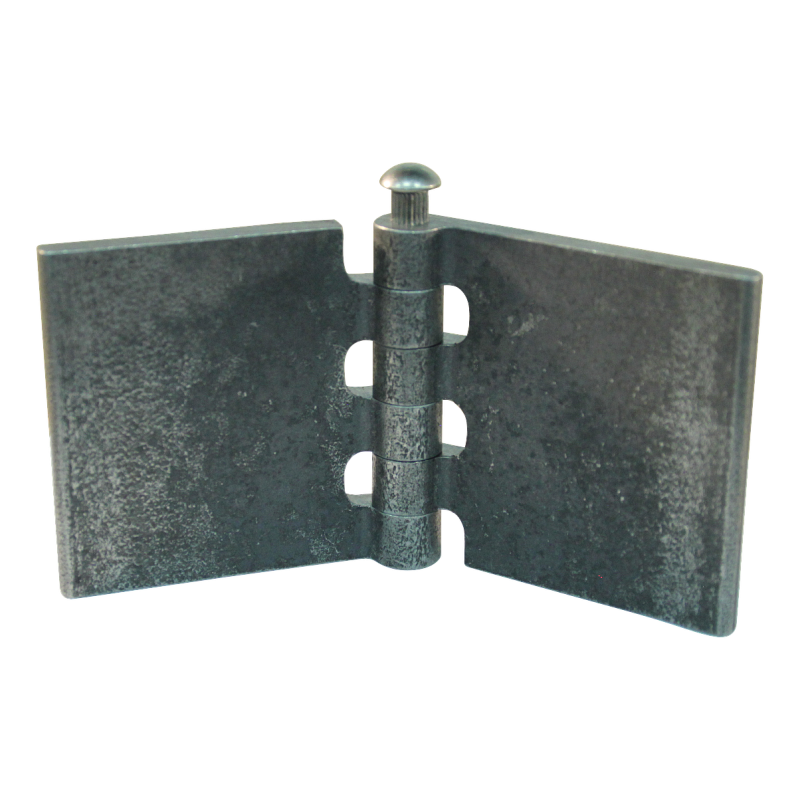 porte charnière droit avec goupille d'inox 60 x 60mm lame de charnière brut démontable