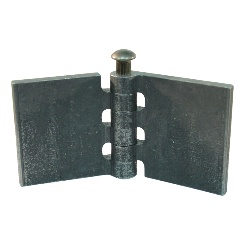 porte charnière droit avec goupille d'acier 60 x 60mm lame de charnière brut démontable