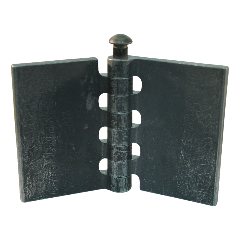 porte charnière droit avec goupille d'acier 80 x 60mm lame de charnière brut