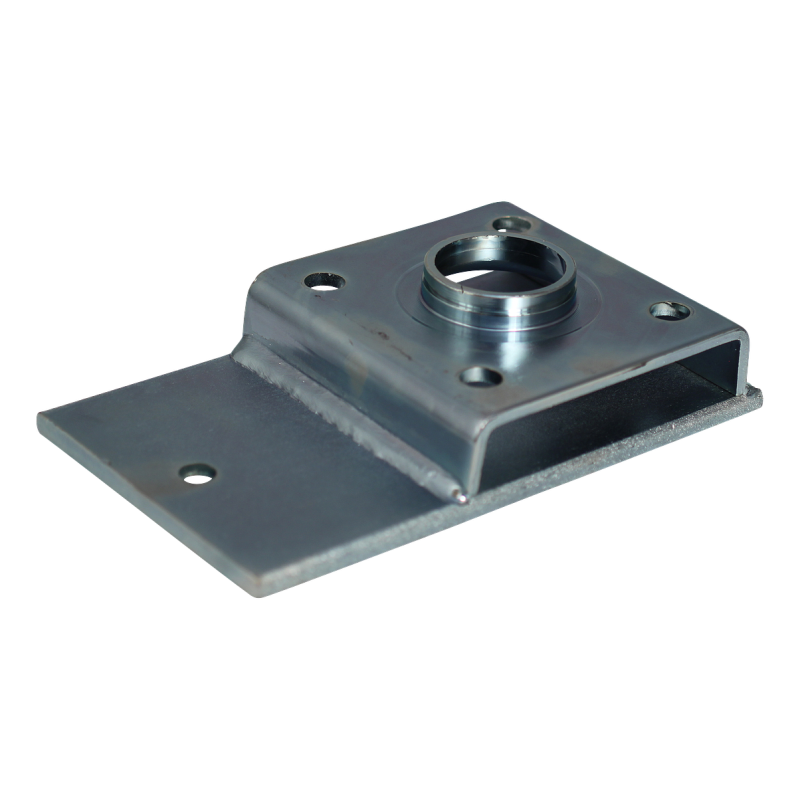 platine de fixation pour béquille / roue jockey à visser zingué