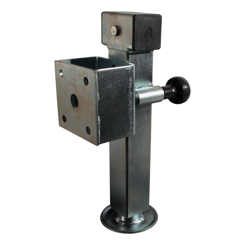 Pied béquille basculante SF60-D85 avec clé de hexagone 19mm et adaptateur ⧄60mm 1300kg zingué