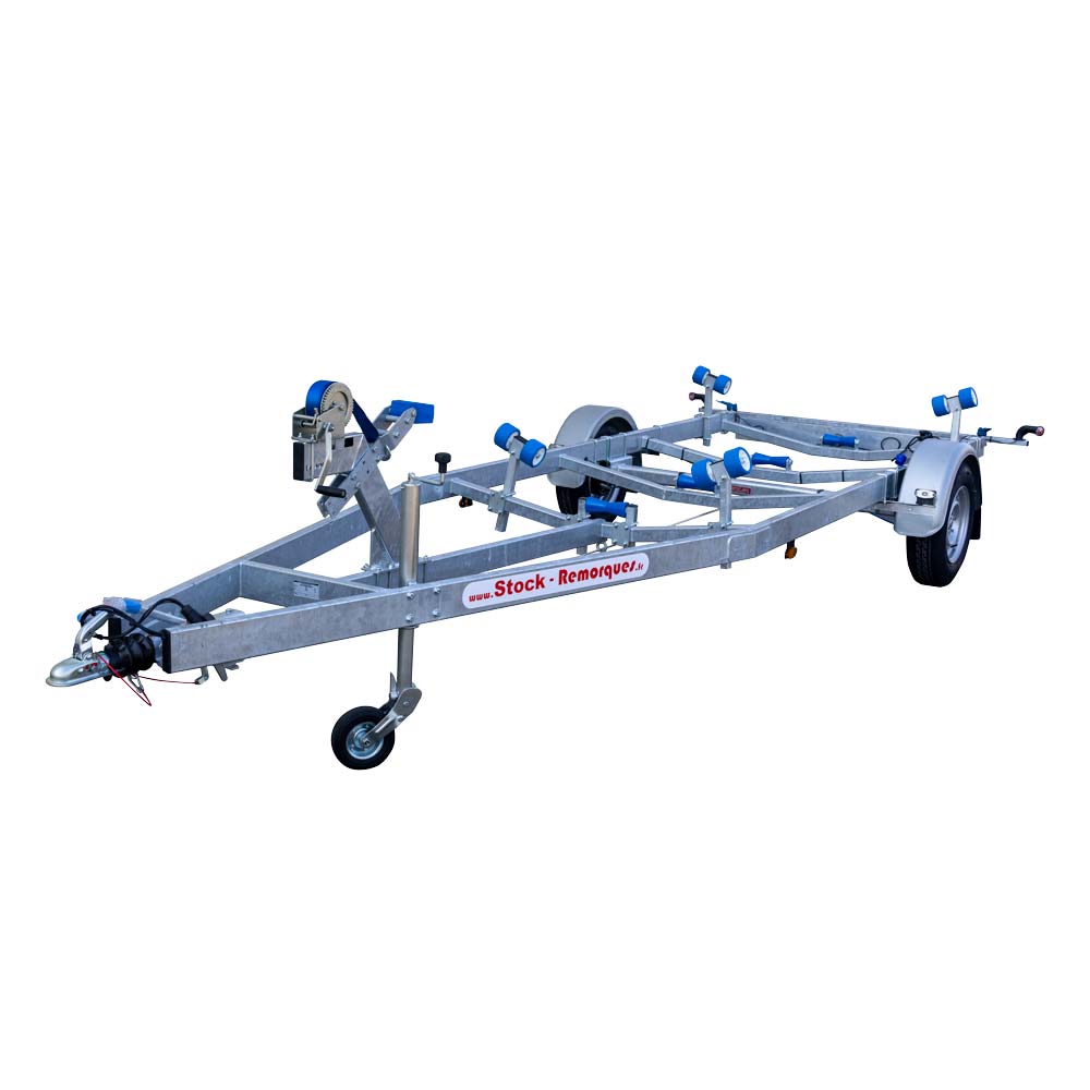 6m30-2m20 - 1x1350 kg - 1350 kg - VLEMMIX - Remorque Porte-Bateau (photo)