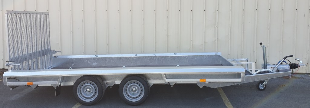 TM 4m x 1m80 porte engin 2 x essieux 1800 kg (photo)
