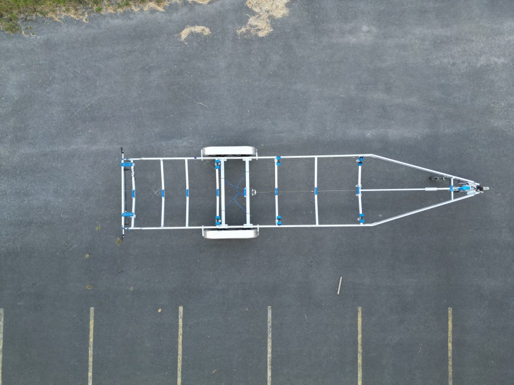 10m-2m55- 2X1800 kg - 3500 kg - VLEMMIX - Remorque Porte-Bateau (photo)