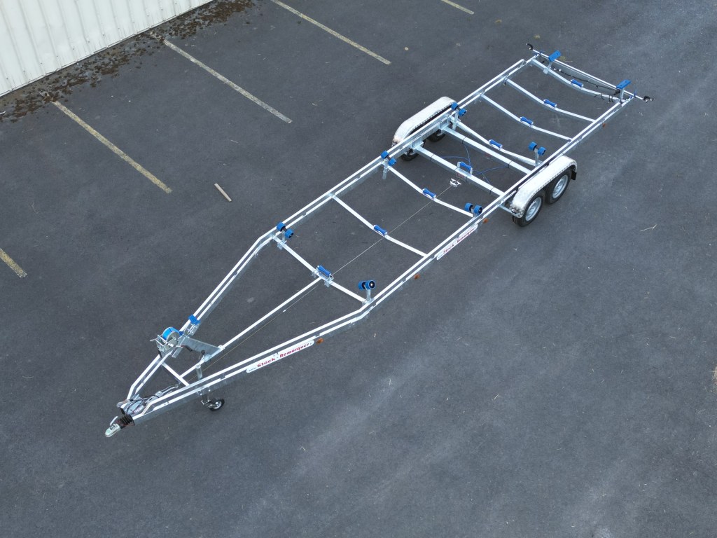 10m-2m55- 2X1800 kg - 3500 kg - VLEMMIX - Remorque Porte-Bateau (photo)