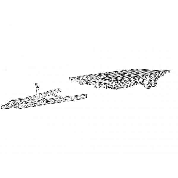 RTD 4m x 2m - 1500kg - Remorque Tiny House (photo)