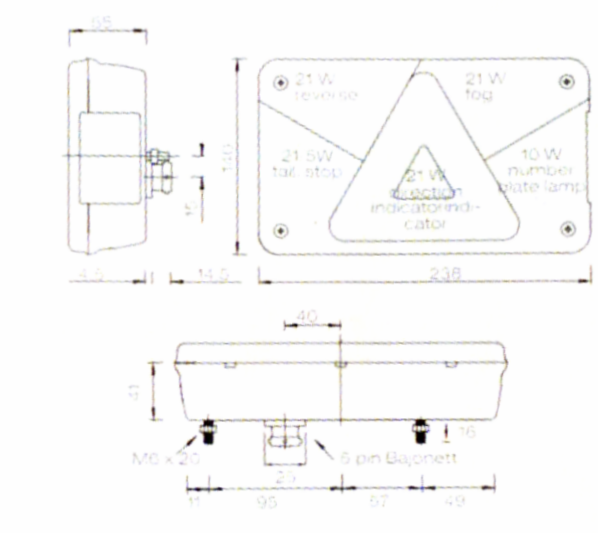 FEU DROIT MULTIPOINT V 8 PINS (photo)