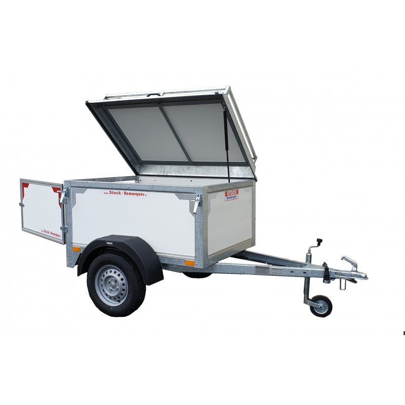 Location remorque plateau basculant 3mx1m70 PTAC : 1300kg (photo)