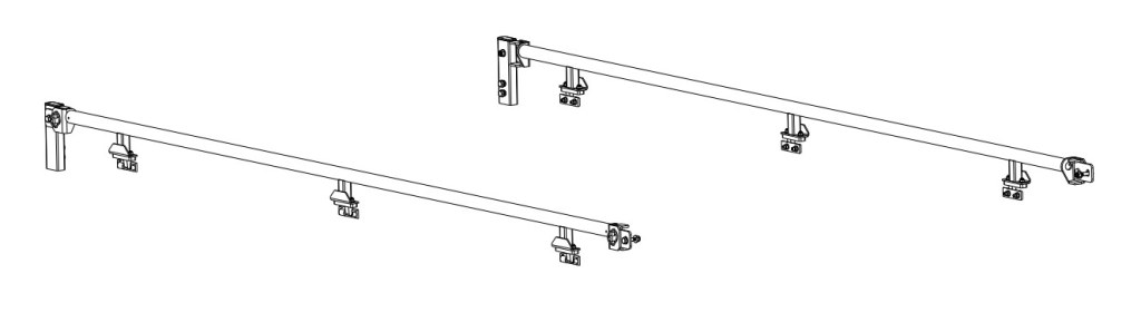 Main courante rabattable pour plateau 3m50 (33630, 34632) (photo)