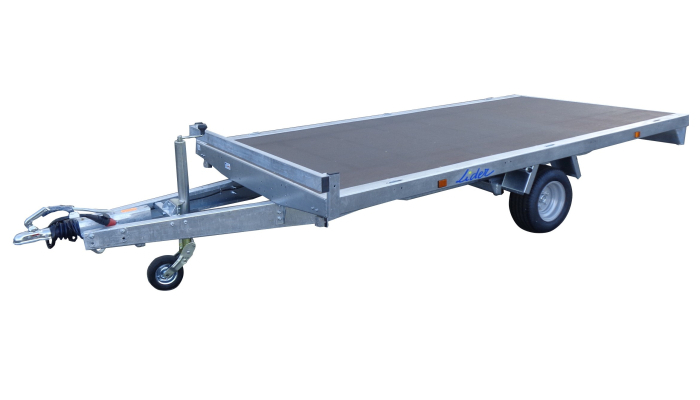 PLATEAU ROUES DESSOUS 355x180 freiné 1 essieu PTAC 1500 kg (photo)