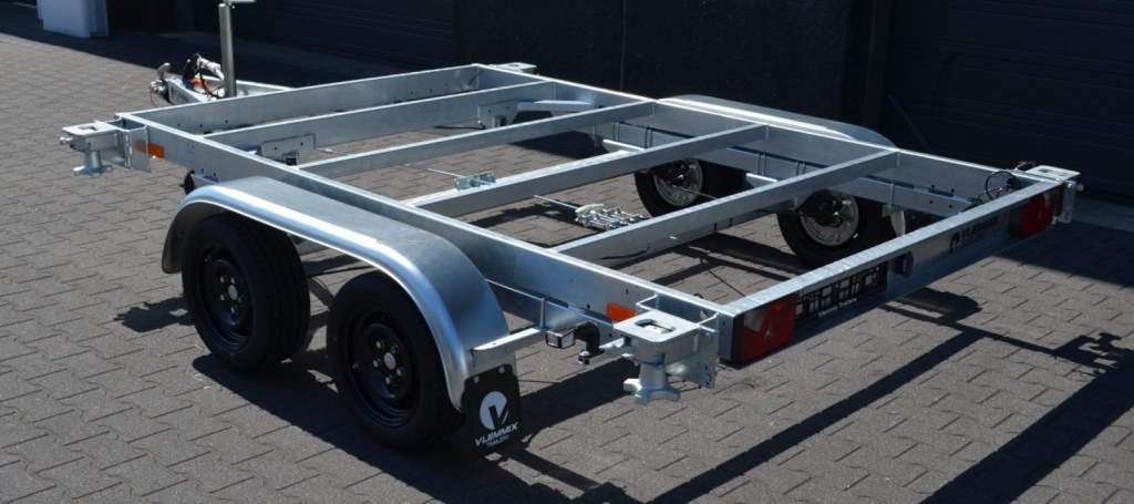 Remorque containeur 10 pieds 2 x essieu 1800 kg (photo)
