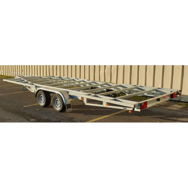 TH 6m x 2m44 plateau 2 x essieux 1800 kg (photo)