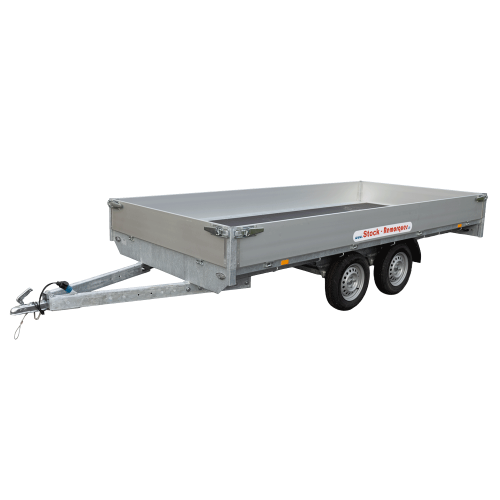 Plateau 3m10 x 1m56 2 essieux 750kg (photo)
