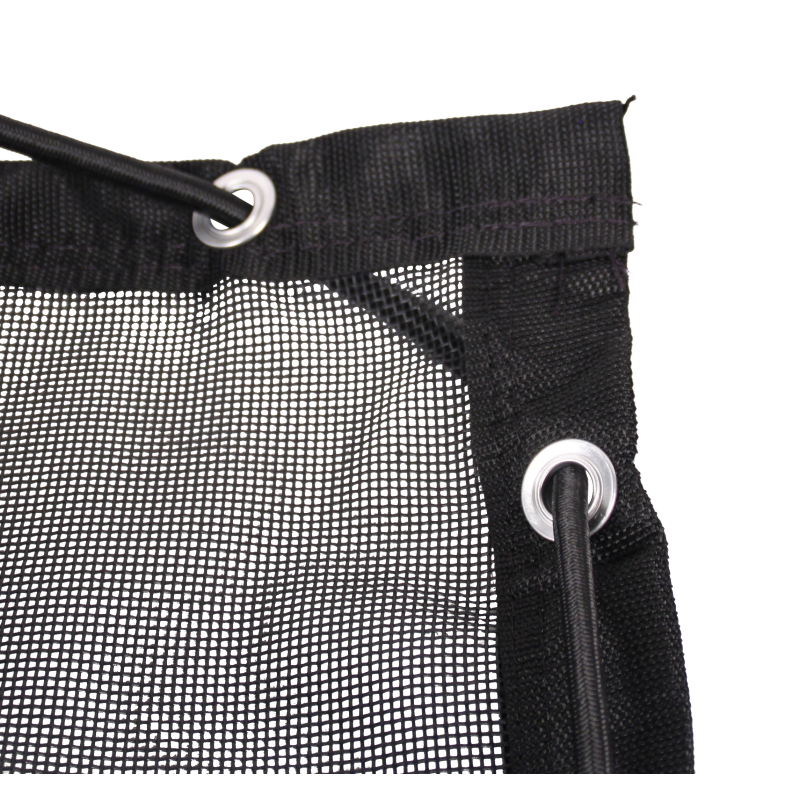 Filet de sécurité de lourde qualité 3500x2100mm PVC, 350 gr/m2 noir foncé RAL 9005 (photo)