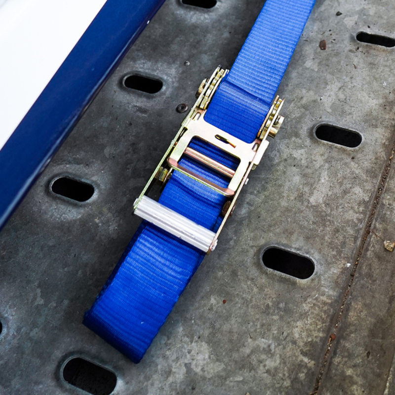 sangle d'arrimage pour transporteur de voiture bleu 35mm 2500mm polyester (photo)