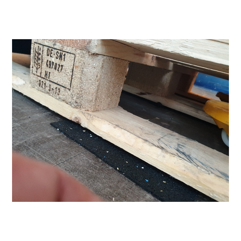tapis antidérapant Cargotech® 5000 x 250 x 6mm noir (photo)