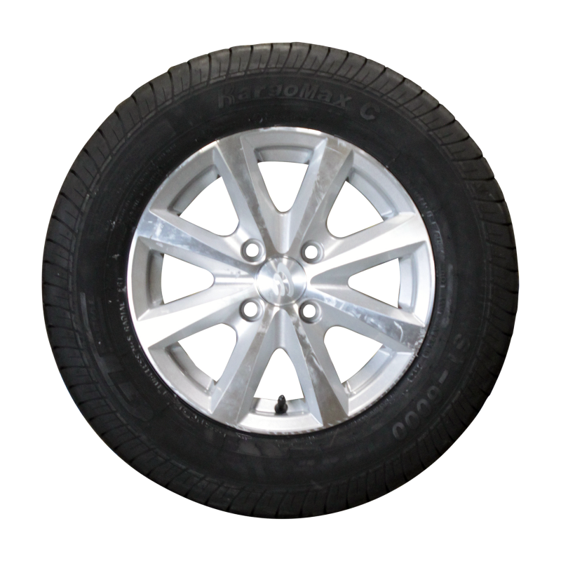 pneu + roue 155 R13C Kargomax ST-6000 M+S 5Jx13H2 ET30 57/100/4 métal léger gris (photo)