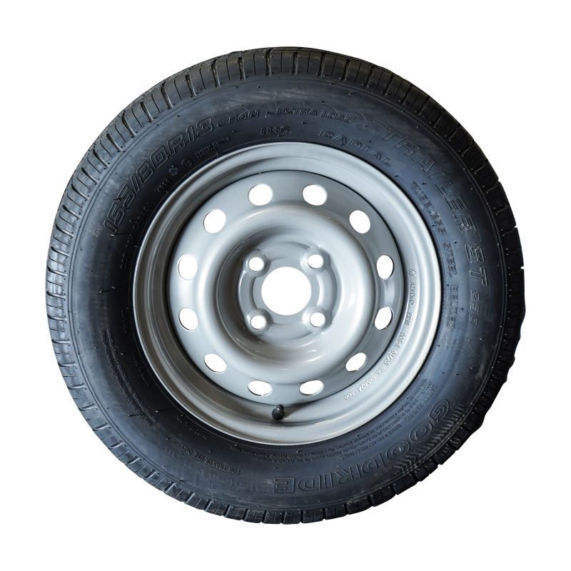 pneu + roue 155/80R13 ST290 M+S 4Jx13H2 ET30 57/100/4 84 N métal gris (photo)