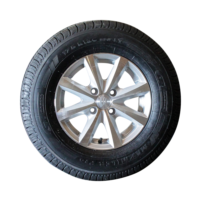 pneu + roue 175 R13C Maxmiler Pro 5Jx13H2 ET30 57/100/4 métal léger gris (photo)