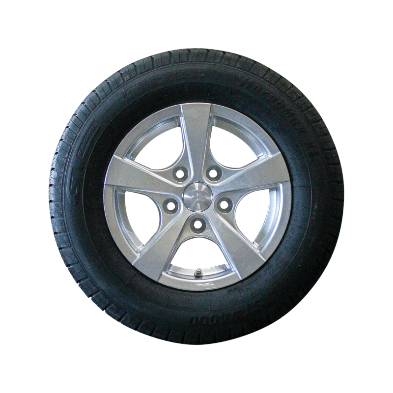 pneu + roue 185/70 R13 Kargomax XL ST-4000 M+S 5Jx13H2 ET30 57/100/4 métal léger gris (photo)