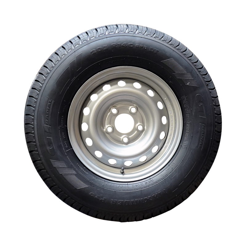 pneu + roue 205 R14C Maxmiler Pro 5½Jx14H2 ET30 66,5/112/5 métal gris (photo)