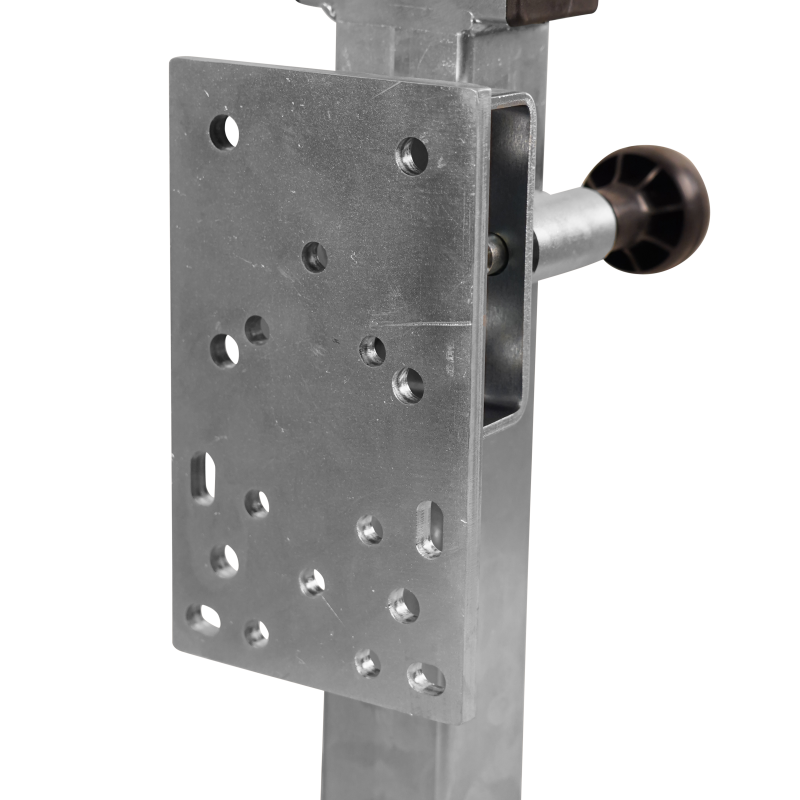 Pied béquille basculante SF60-DSA- SW19 universeel met verlengde montage ⧄60mm ⧄60 1300kg zingué 430mm (photo)
