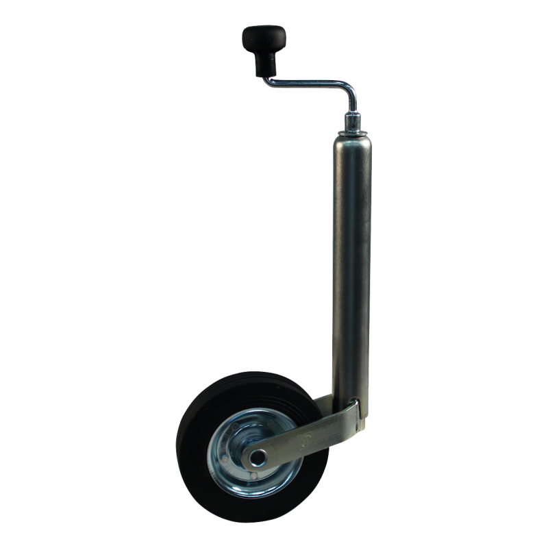 Roue jockey Ø48mm 200x50mm roue acier + Sabot de denver pour roue jockey peut être vissée Ø48mm zingué (photo)