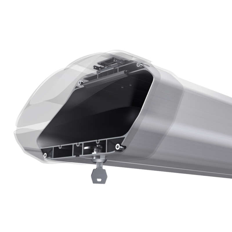 tube de stockage pour transport sur le toit aluminium Tocarry 4 meter (photo)